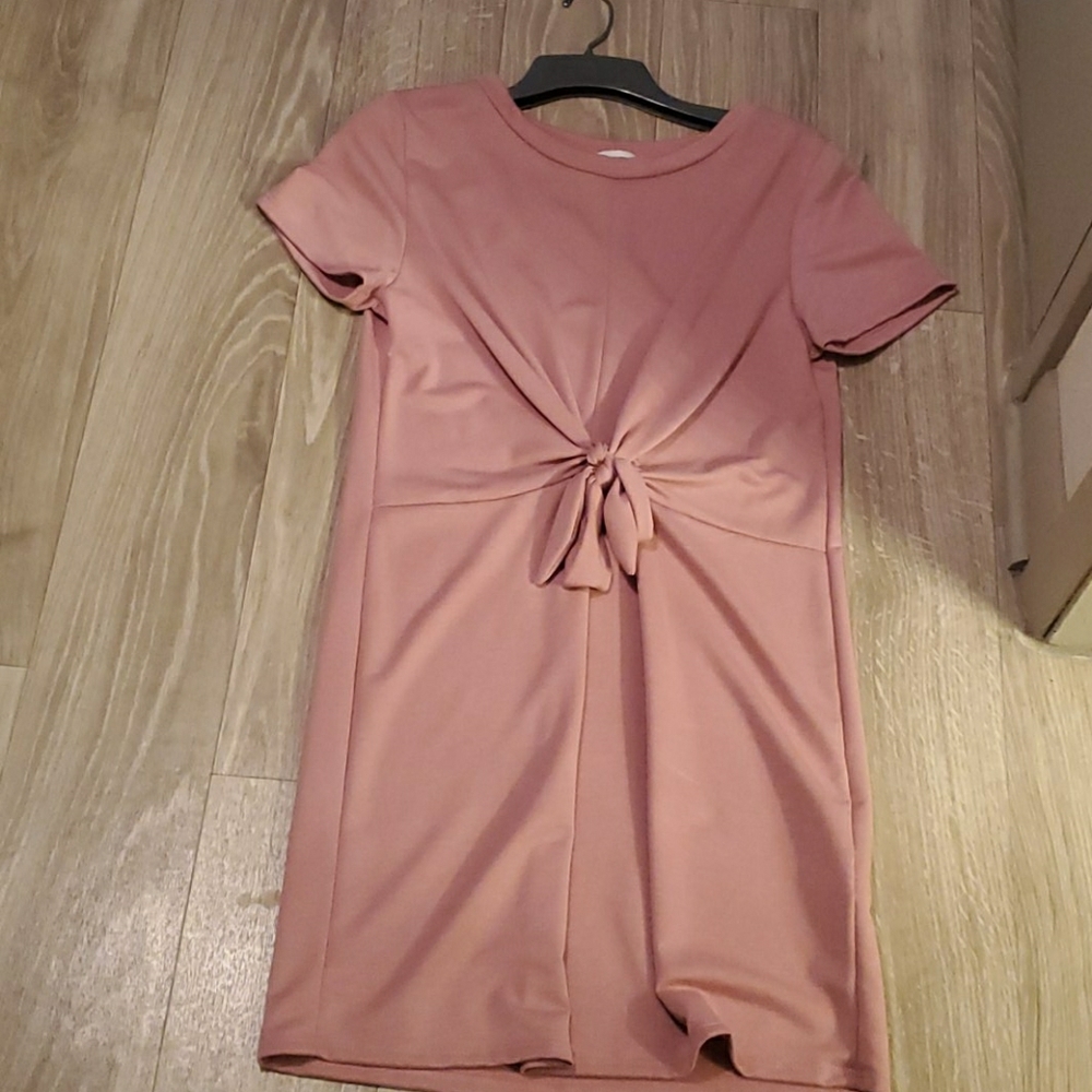 Pink, casual dress